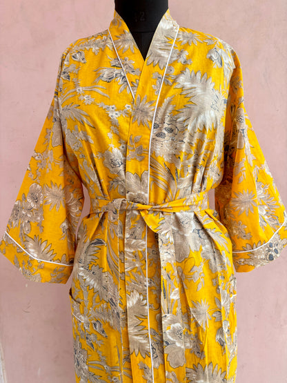 Sunshine Cotton Kimono Robe