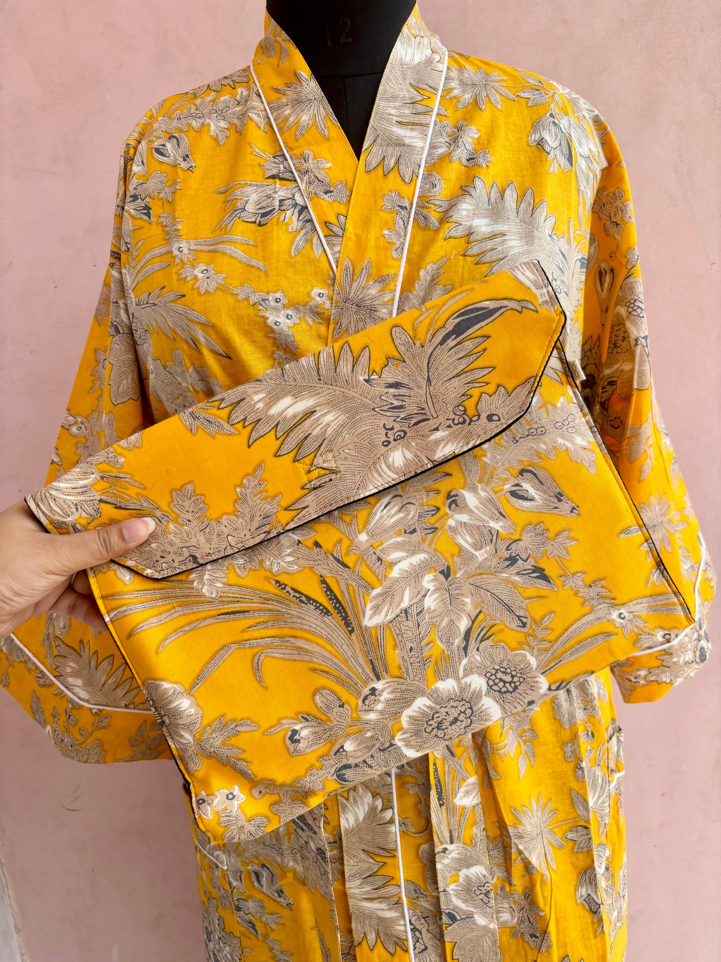 Sunshine Cotton Kimono Robe