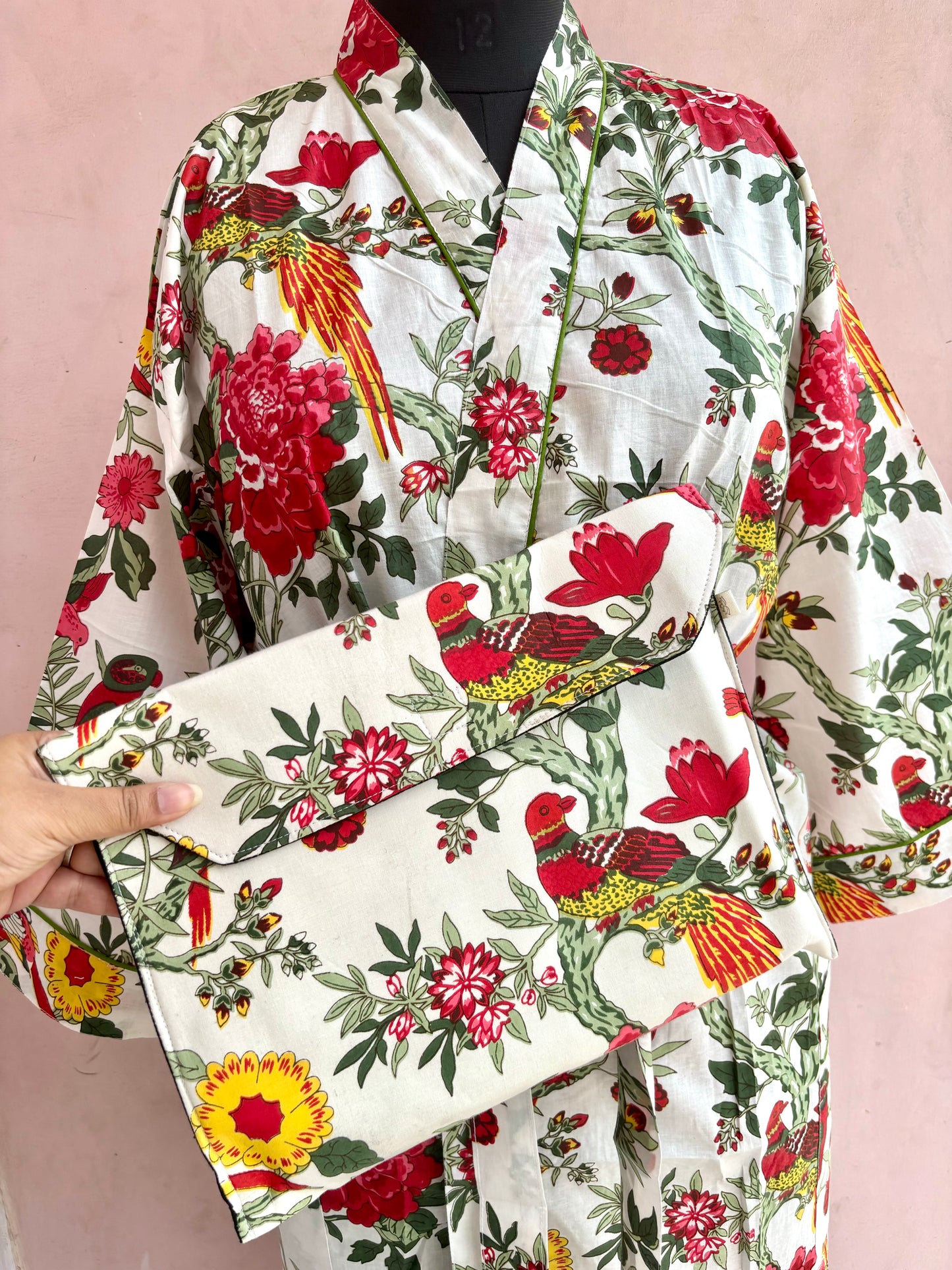 Gardenia Cotton Kimono Robe