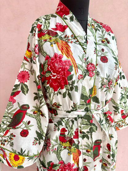 Gardenia Cotton Kimono Robe