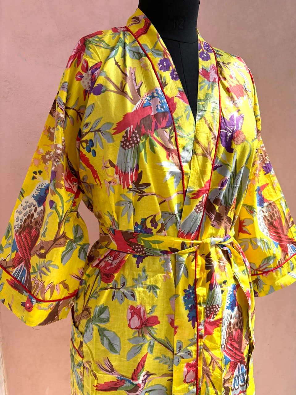 Sunshine Paradise Cotton Kimono Robe - LOLITHA